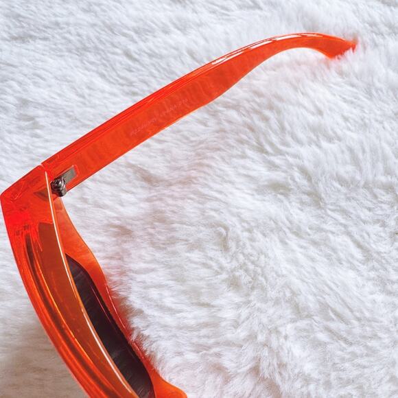 Cerise Bright Orange Mirrored Sunglasses - Picture 9 of 15